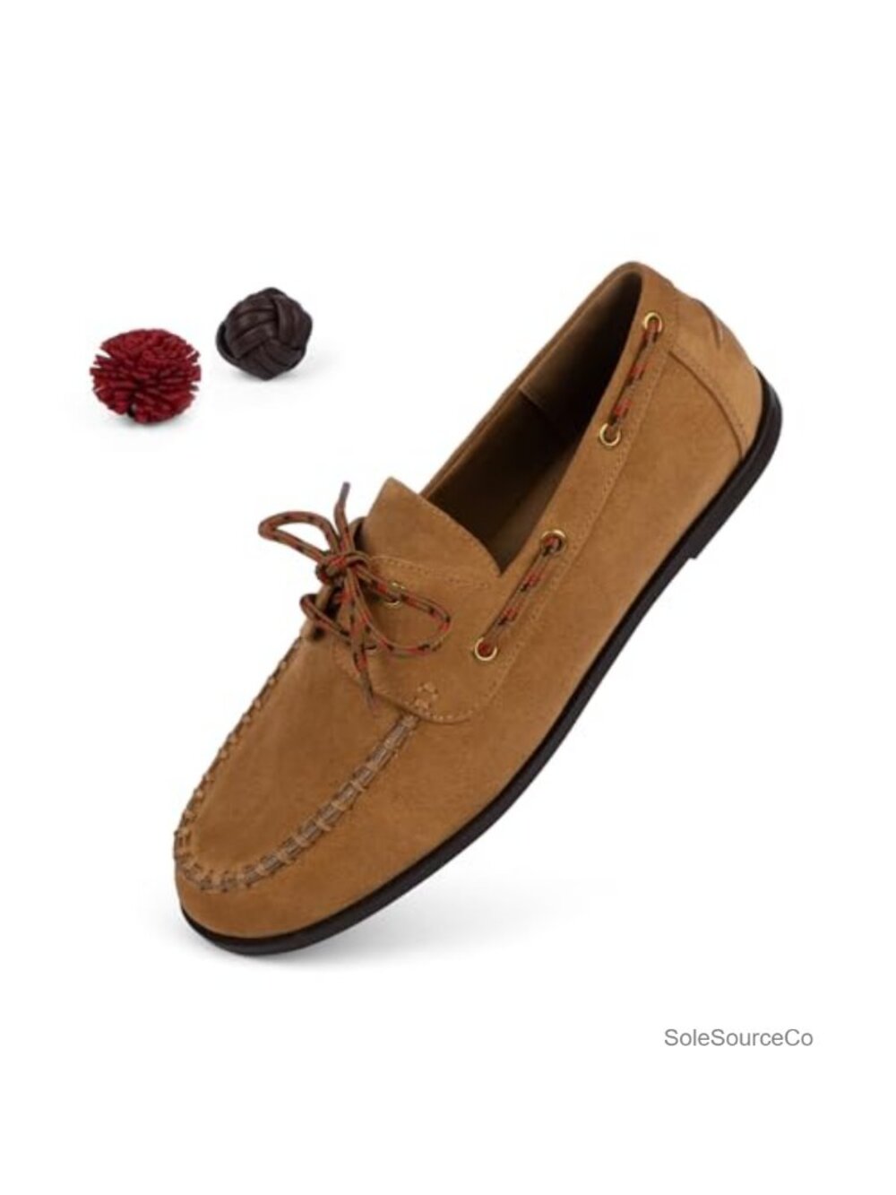 Womens Suede Loafers Flat Comfortable Lace Up Fringe Business Casual Work Shoes